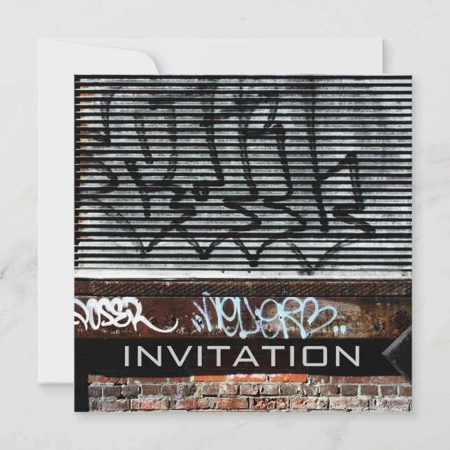 invitation au quai de chargement de grafitti (Devant)