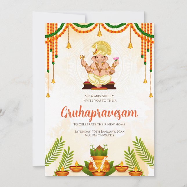 Invitation au réchauffement de la maison Gruhaprav (Devant)