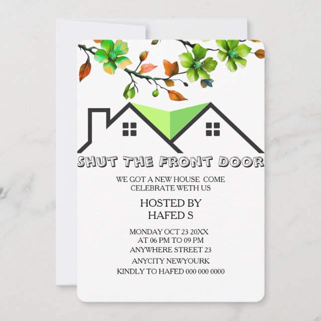 Invitation au réchauffement de la maison Invitatio (Devant)