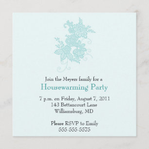 Invitation au réchauffement du foyer - bleu