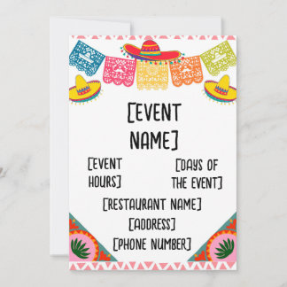 invitation au restaurant mexicain