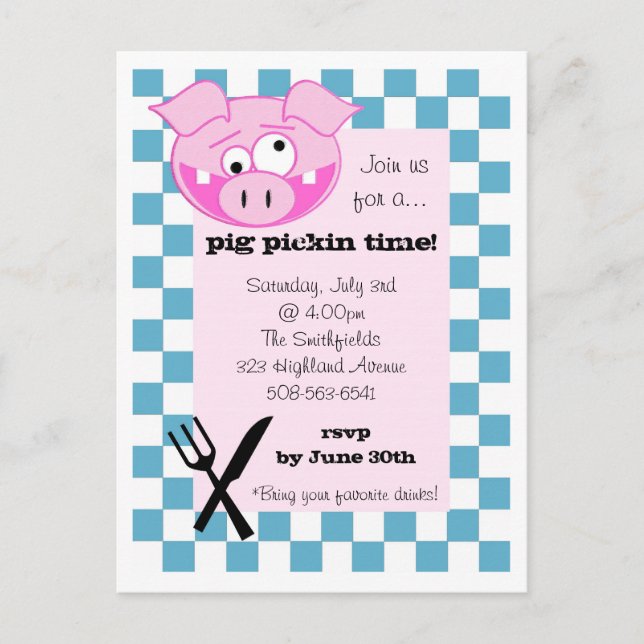Invitation au rôti de porc (Devant)