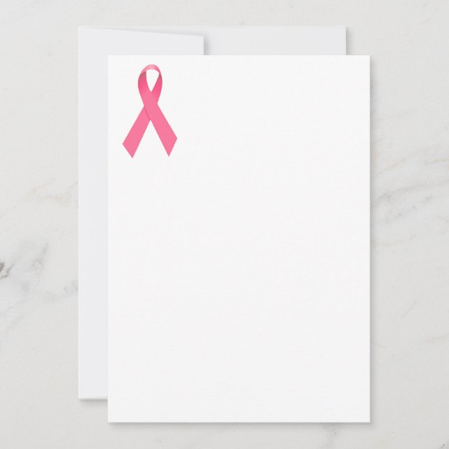 Invitation au ruban de sensibilisation au cancer d (Devant)