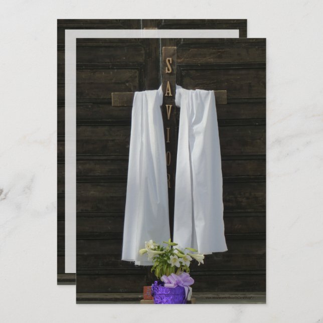 Invitation au service commémoratif, Croix rapporté (Devant / Derrière)