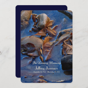 Invitation au service commémoratif, Feuilles dans 