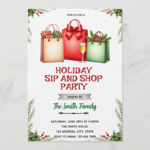 Invitation au Sip and Shop de vacances