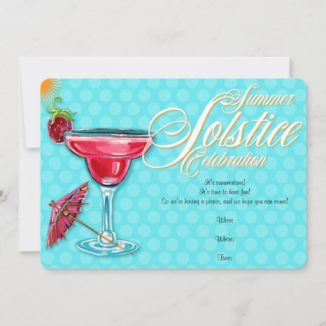 Invitation au solstice d'été de la marguerita aux  (Devant)
