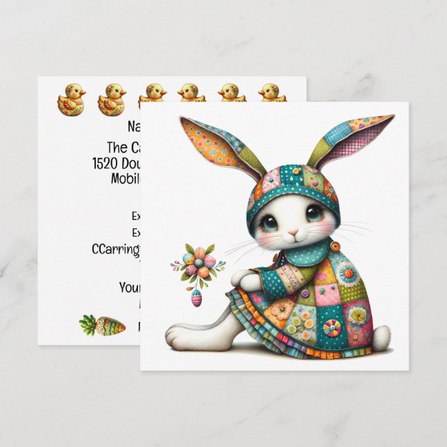 Invitation au thème de la précieuse Bunny (Devant / Derrière)