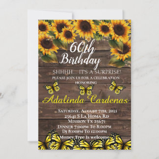 Invitation au tournesol 60e anniversaire