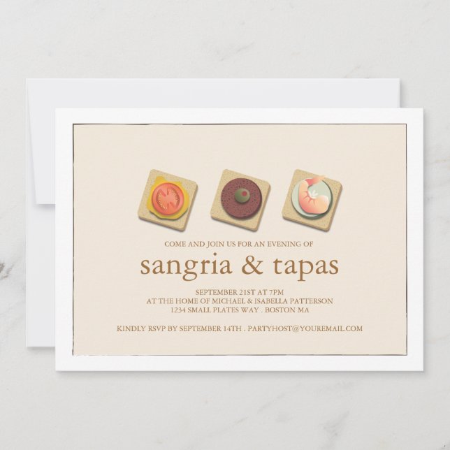 Invitation au Trio Sangria & Tapas (Devant)
