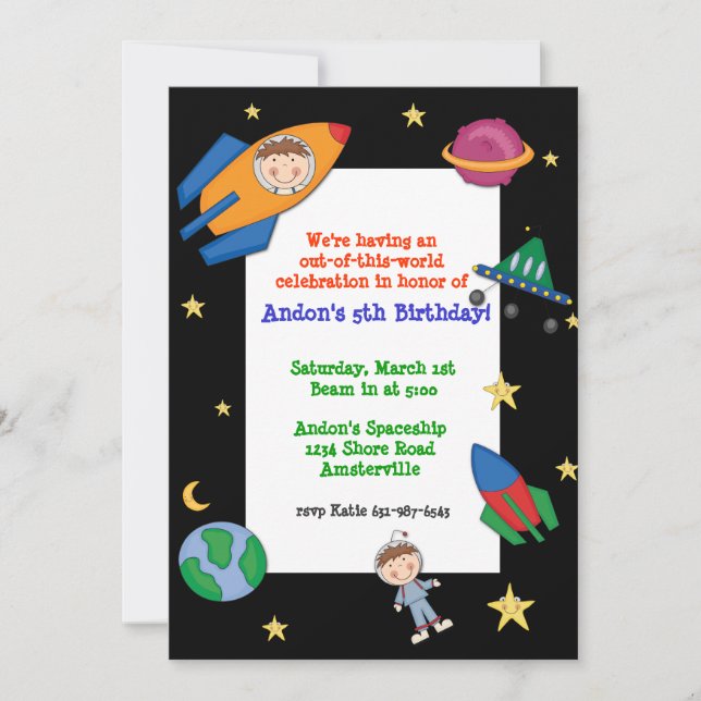 Invitation au voyage spatial (Devant)