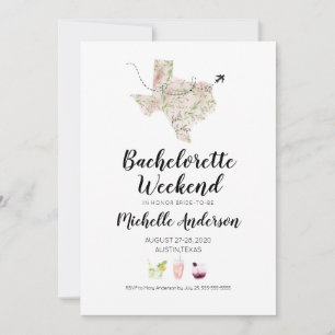 Invitation au week-end de Bachelorette à Austin Te