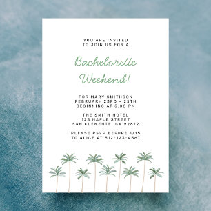 Invitation au week-end de l'enterrement de vie de