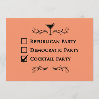 Invitation Aucune partie n'aiment un cocktail !