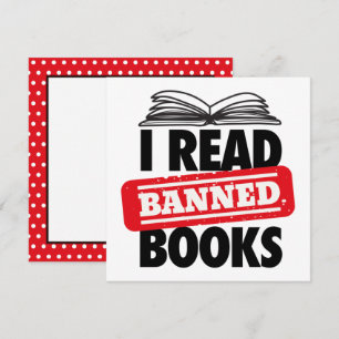 Invitation Audacieux « Je lis des livres interdits » Bookish 