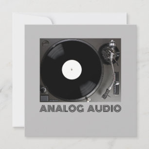 Invitation Audio analogique