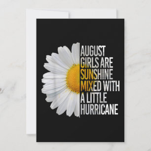 Invitation August Birthday Womens Poison Funny Daisy Quota Po