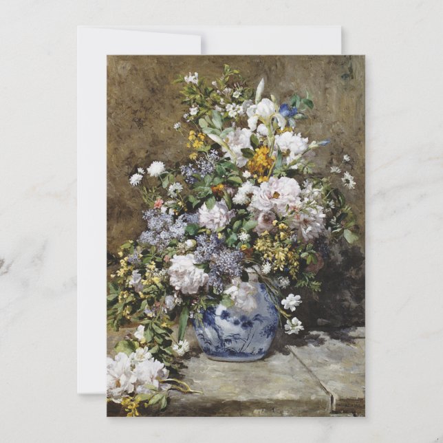Invitation Auguste Renoir - Bouquet de printemps (Devant)