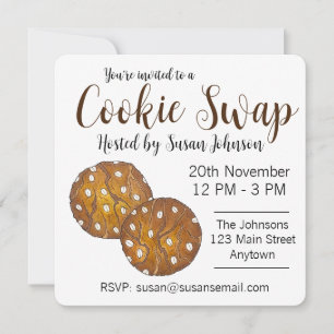 Invitation Australie Anzac Biscuit Échange de biscuits Vente 