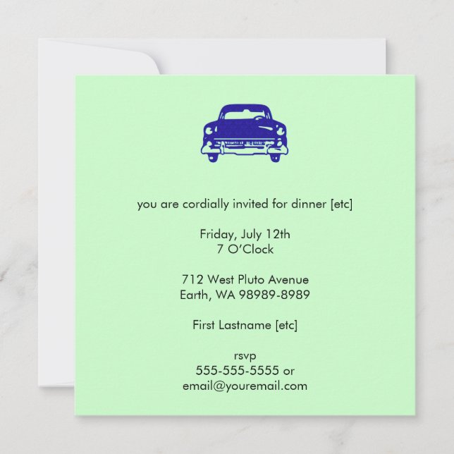Invitation Auto Damas (Devant)