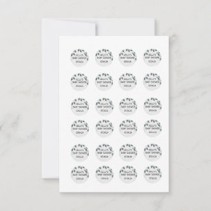 Invitation Autocollants Rockie et Lyla Hershey .75 pouces