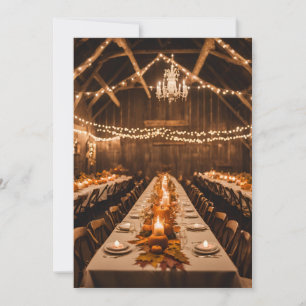 Invitation automne amoureux automne répétition dîner invitati