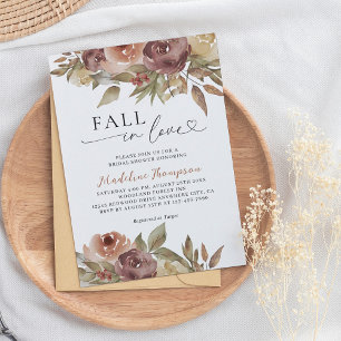 Invitation Automne automne dans l'amour Coeur Script Fête des