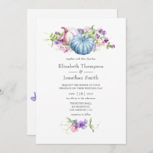 Invitation Automne - Automne Mariage floral