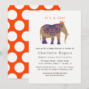 Invitation Automne Automne Rustique Couleur mignonne Baby sho