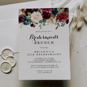 Invitation Automne Calligraphie Bridesmaitres Brunch Douche