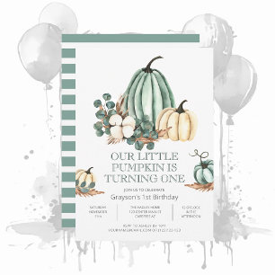 Invitation Automne Citrouille Agrithouse 1er anniversaire fêt