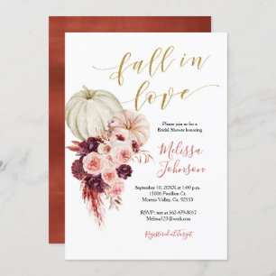 Invitation Automne Corail Bourgogne automne en amour invitati