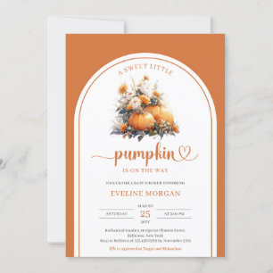 Invitation Automne en terre cuite fleurs arch fille Un petit 