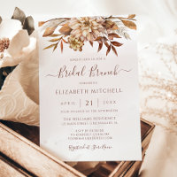 Automne Floral Boho Automne Foliage Bridal Brunch