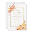 Automne Floral Citrouille Rustique Mariage Gold Sc