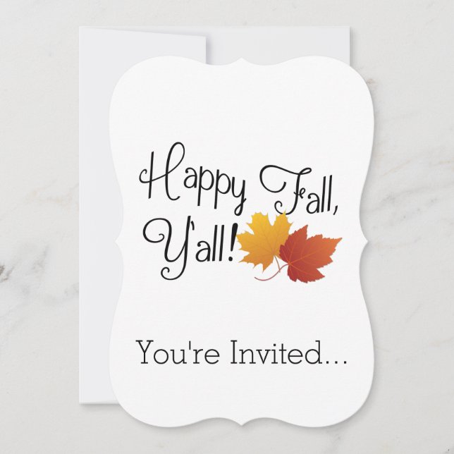Invitation Automne heureux vous il est récolte de (Devant)