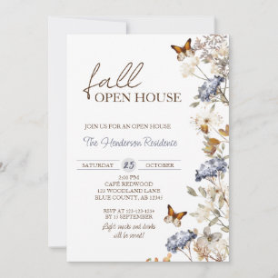 Invitation Automne, House, House, New Home Party