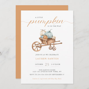 Invitation Automne - Petit Baby shower Citrouille   Invitatio