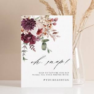 Invitation Automne Romance Floral Oh Snap Signal modifiable C