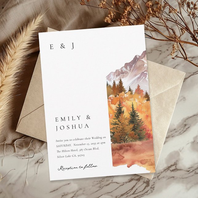 Invitation Automne Russe Boho Mariage (Créateur téléchargé)