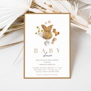 Invitation Automne Rustique Baby shower Vintage