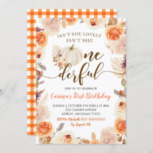 Invitation Automne Rustique Boho Citrouille Onederday Invita