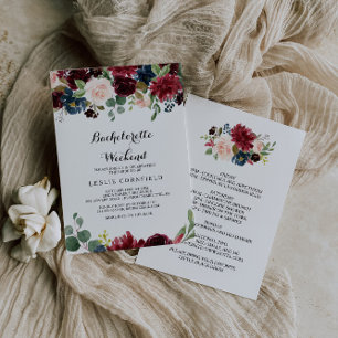 Invitation Automne Rustique Bourgogne Week-end