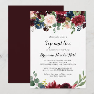 Invitation Automne Rustique Moderne Calligraphie Siroter et v