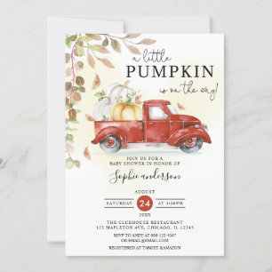 Invitation Automne Un Baby shower Automne Un Peu Citrouille