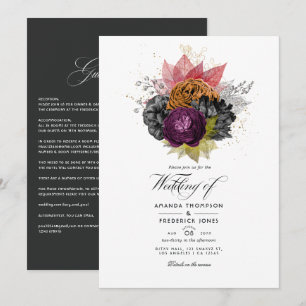 Invitation Automne vintage - Automne Floral Mariage