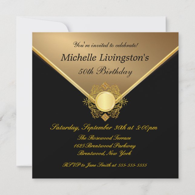 Invitation aux 50 ans des Black Ladies Gold (Devant)