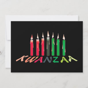 Invitation aux chandelles de Kwanzaa