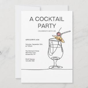 Invitation aux cocktails simples
