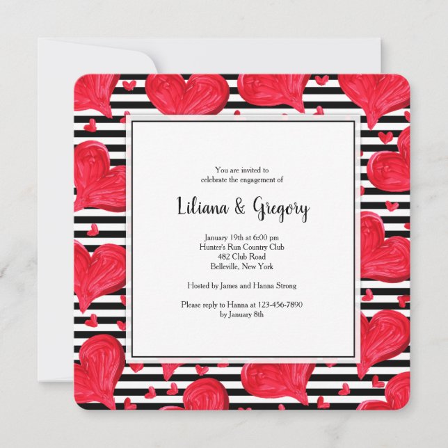 Invitation aux Cœurs Rouges (Devant)